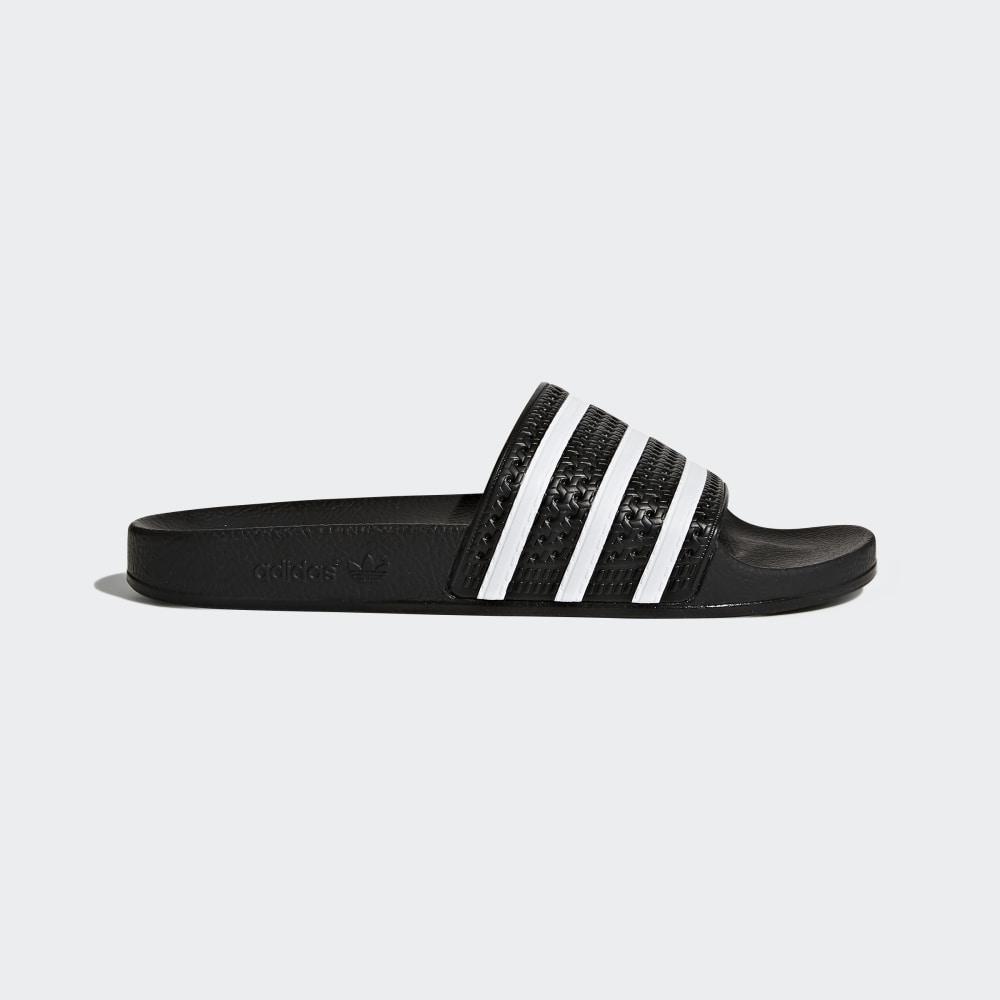 Papuci Adidas Adilette Barbati Romania - Negrii/Albi 280647